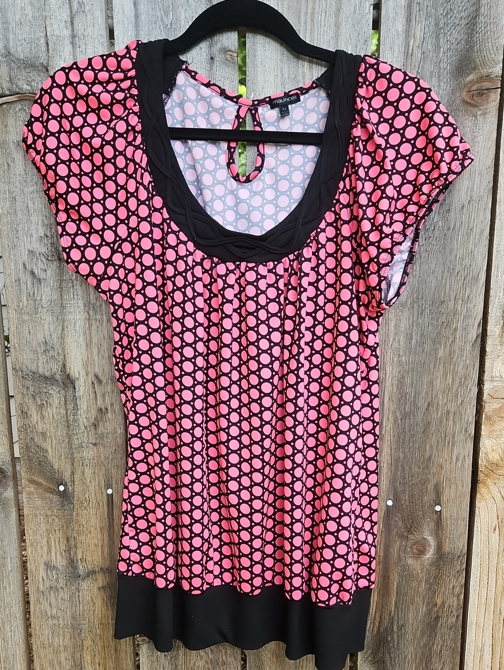 y2k Pink And black shirt Maurices